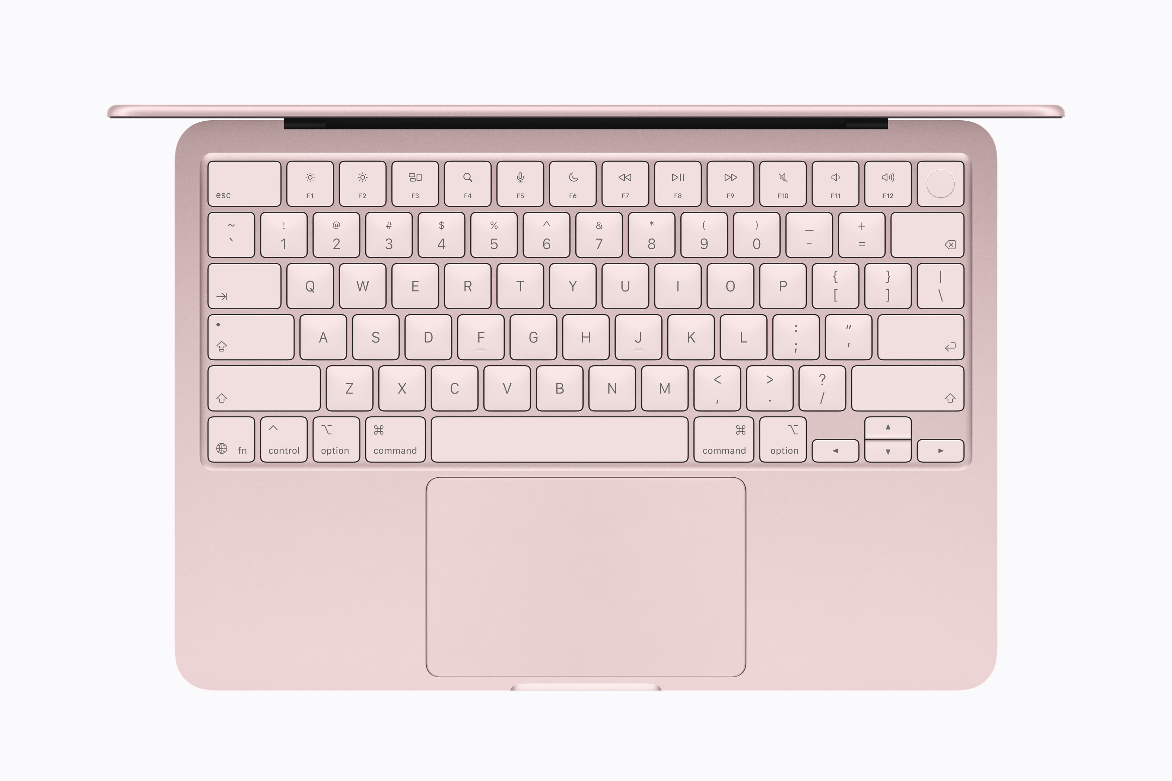 Apple Macbook Neo tastatur med Touch ID.