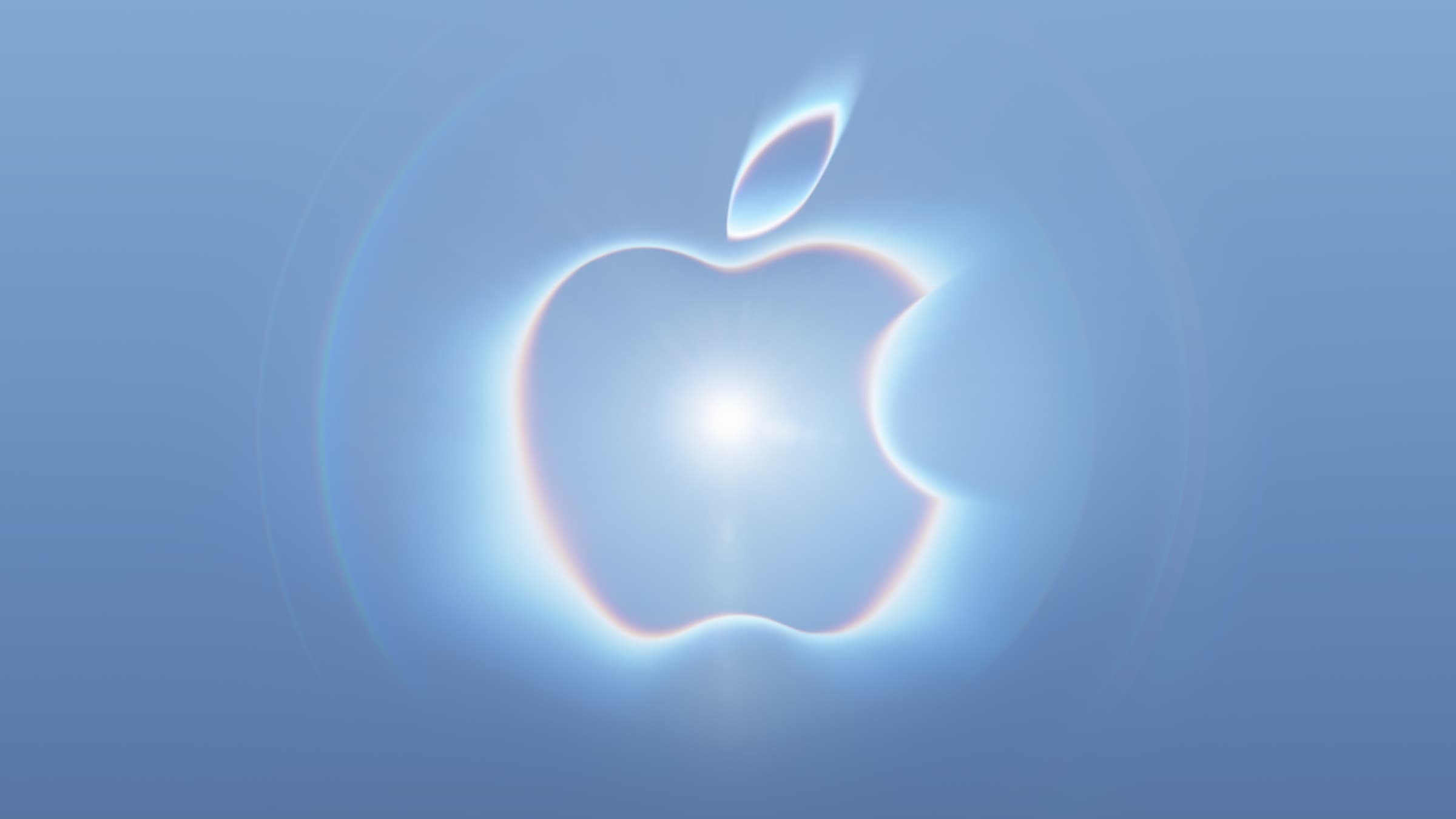 Glødende Apple-logo fra invitasjonen til Apple-eventet 9. september 2026
