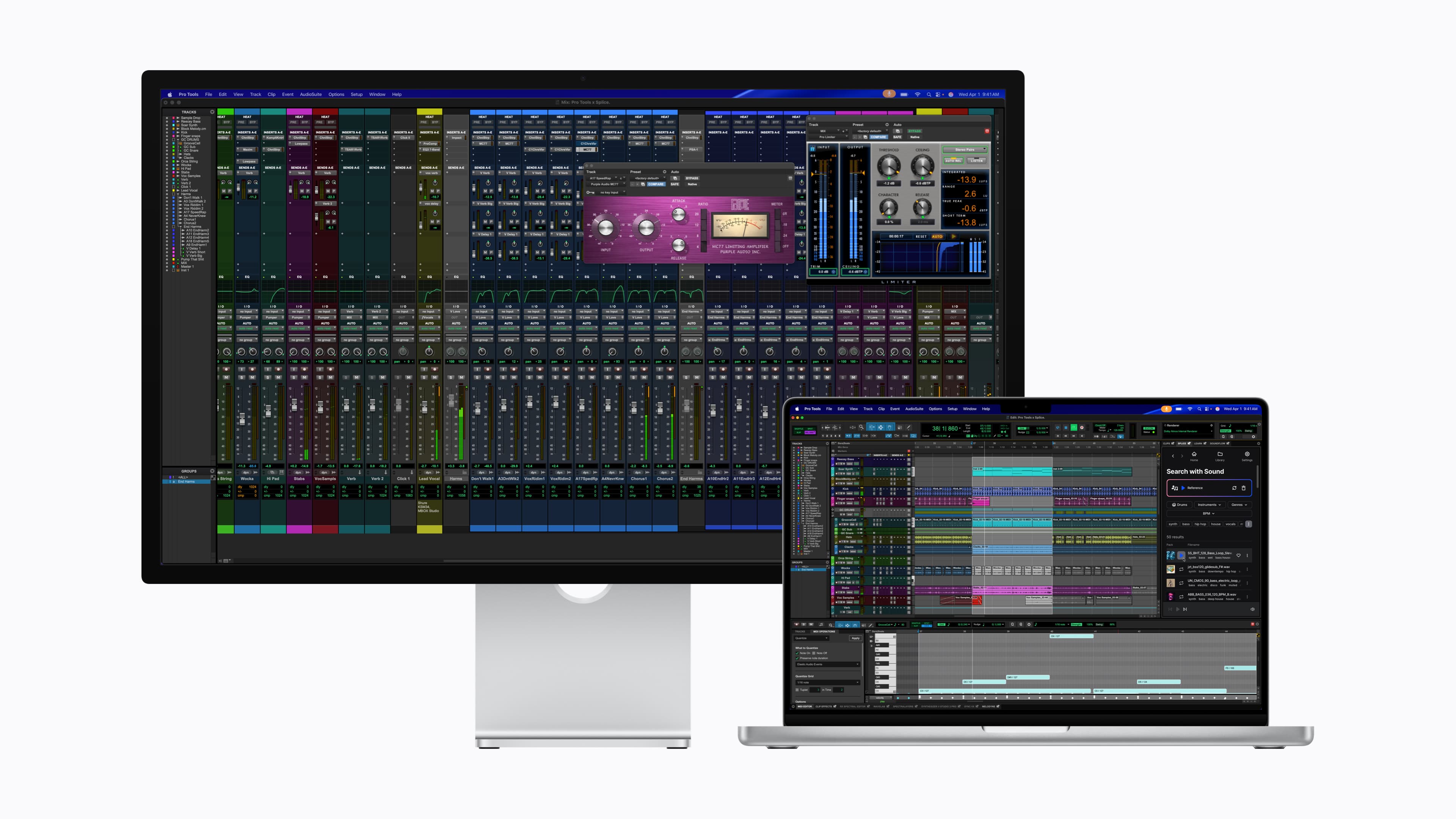 Apple Studio Display med Pro Tools