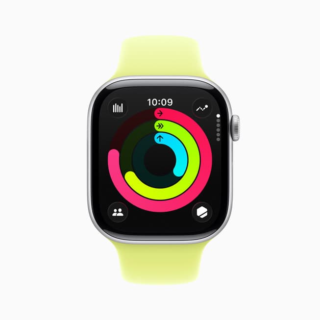 Aktivitetsringer vises på Apple Watch Series 11.
