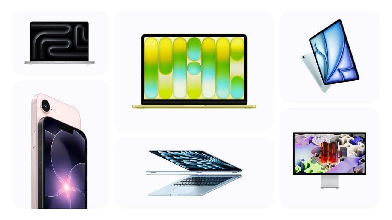 MacBook Neo, iPhone 17e, iPad Air med M4-chip, MacBook Air med M5-chip, MacBook Pro med M5 Pro- og M5 Max-chip og nye Studio Display-modeller kommer i salg i dag