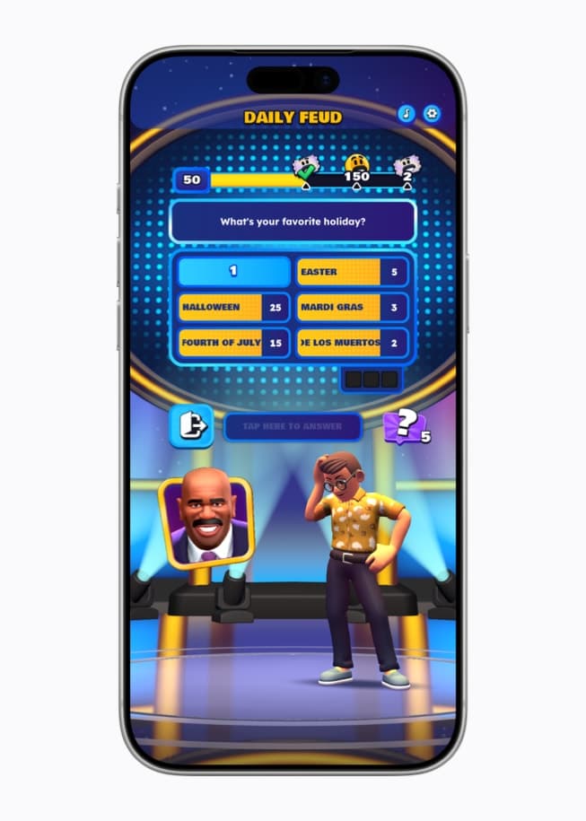 En skjermbilde fra Family Feud Pocket.